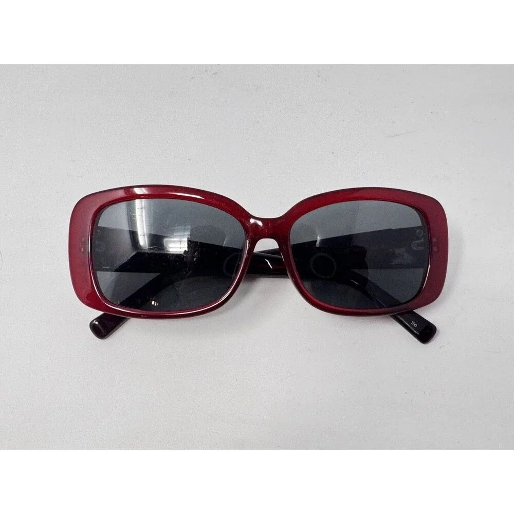 Fendi FS5210 Sunglass Frames Only 55-15-135 Red Burgundy Italy 604 Authentic